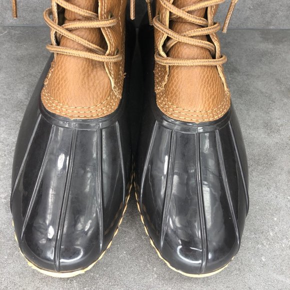 Jambu JBU Maplewood Waterproof Lace Up Duck Boot Rain Boot, Brown, Women's 10 - Picture 3 of 10